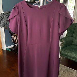 Calvin Klein dark purple dress